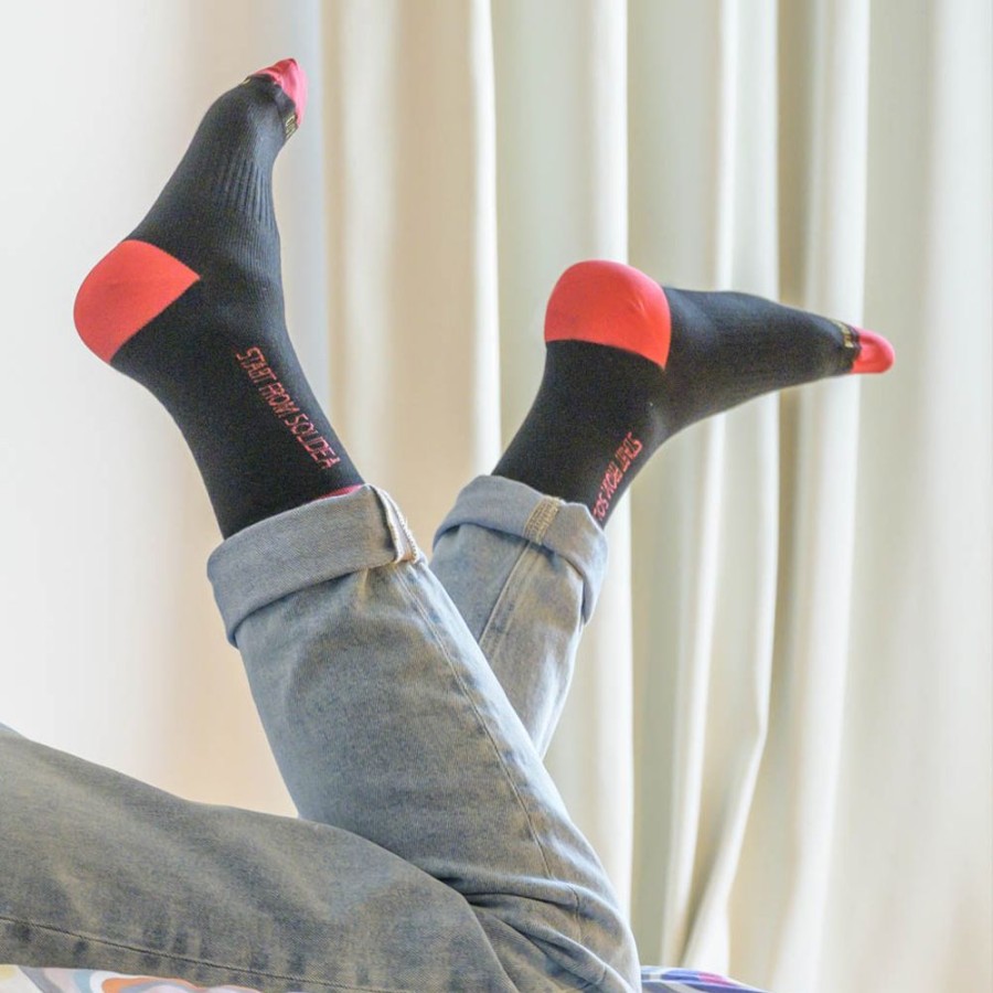 Solidea Socks And Low-Cut Socks | Socks For You Bamboo Fly Happy Red