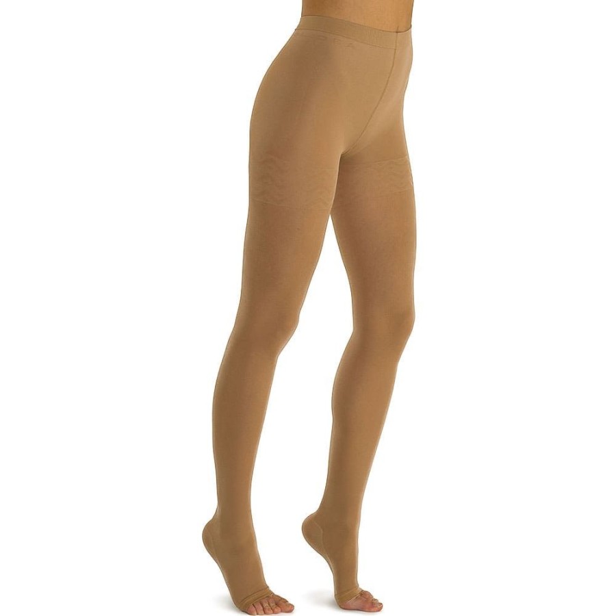 Solidea Compression Tights (Ccl 1-2) | 1St Therapeutic Class Compression Tights Open Toe Wonder Model Ccl. 1 Punta Aperta