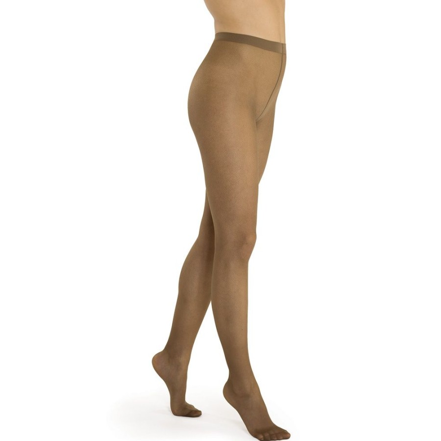 Solidea Support Tights (30 - 140 Den) | Graduated Compression Fishnet Pantyhose Micro Rete 70 Sheer