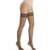 Solidea Preventive Stay-Ups (30-140 Den) | Graduated Compression Stockings Calza Brigitte Micro Rete 70 Sheer
