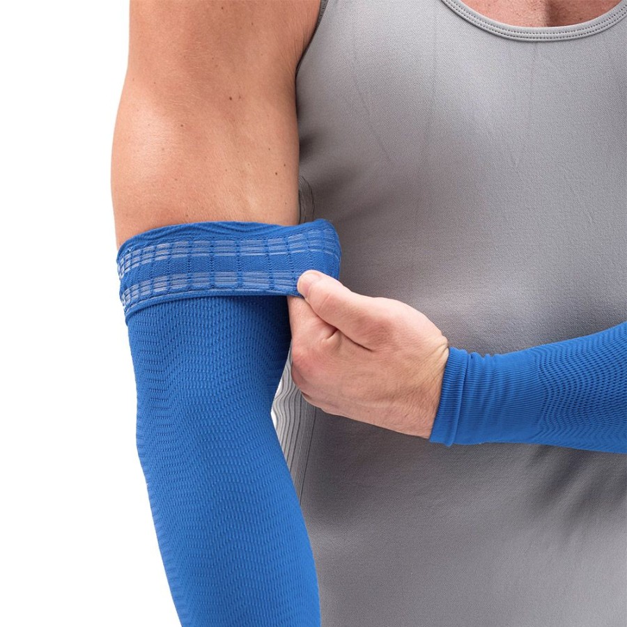 Solidea Abdomen And Arms | Pair Of Seamless Armbands With Graduated Compression Micromassage Armbands