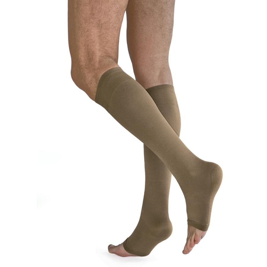 Solidea Knee Highs For Man | 2Nd Therapeutic Class Uni Knee-High Stockings Open Toe Relax Uni Ccl. 2 Punta Aperta