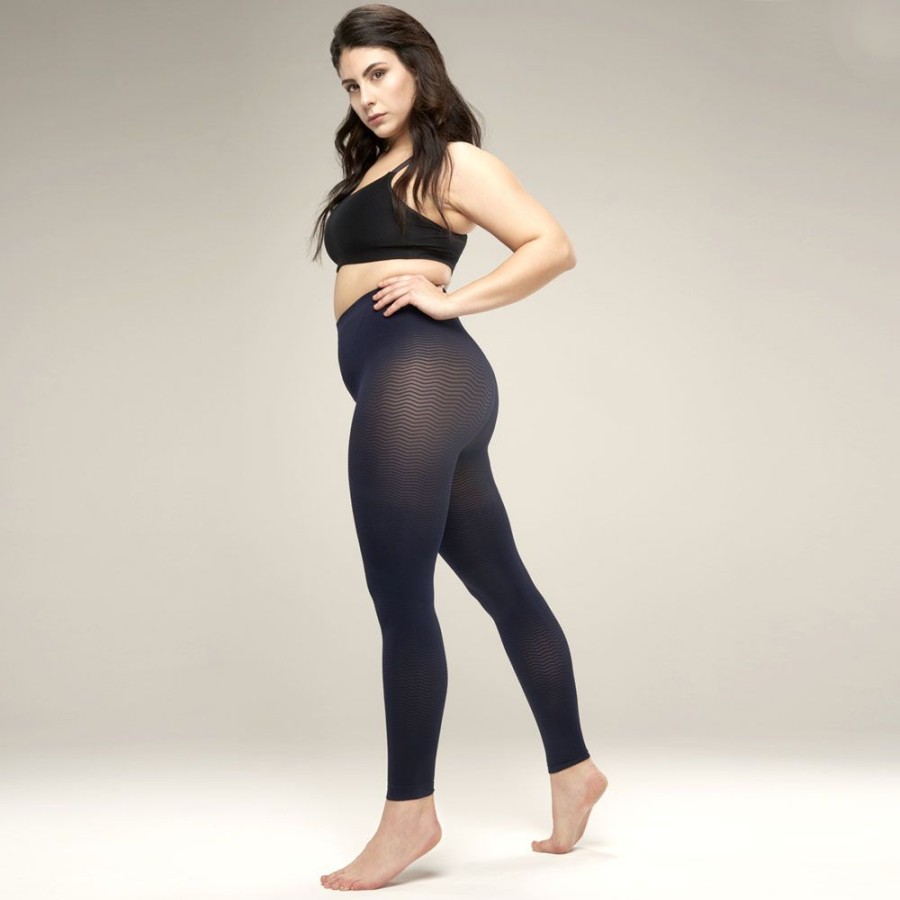 Solidea Anti-Cellulite Leggings | Micro-Massaging Leggings Silver Wave Long