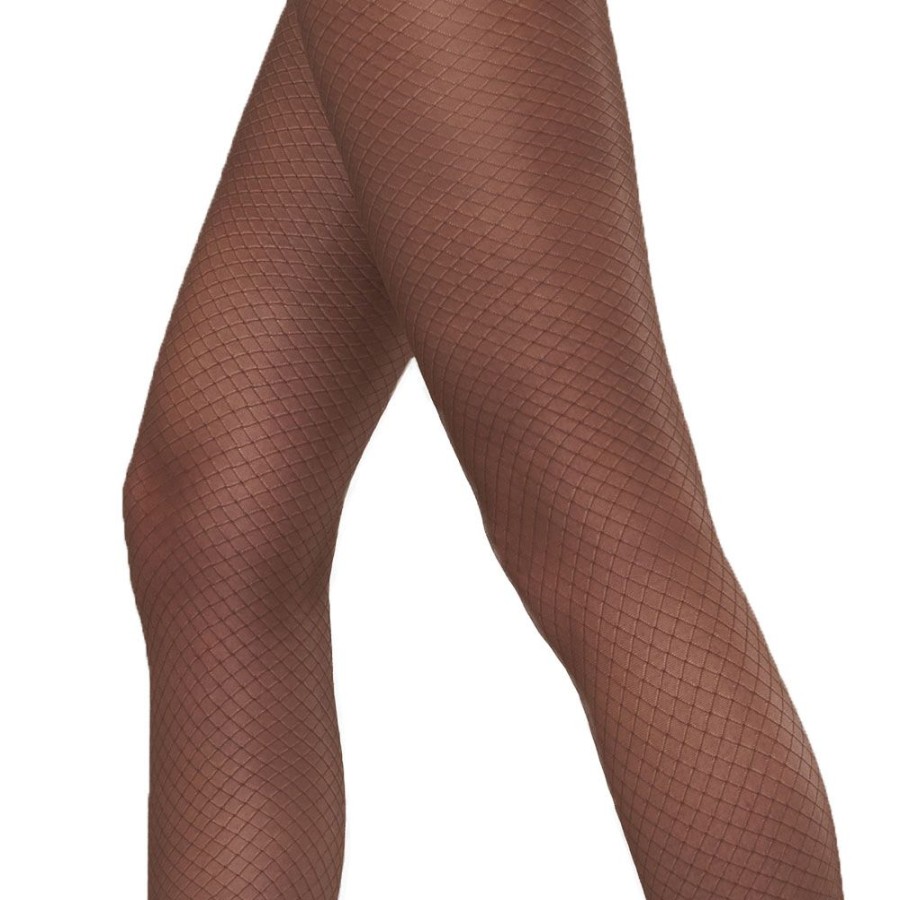 Solidea Support Tights (30 - 140 Den) | Sheer 70 Den Tights With Seductive Net Pattern Burlesque 70 Den Sheer