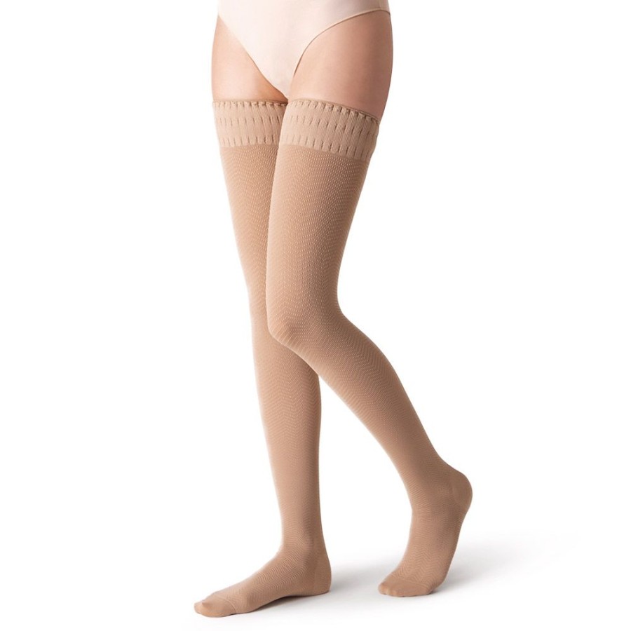 Solidea Medical Products | Graduated Compression Stay-Up Stockings With Patented Micromassage Fabric Micromassage Comfort
