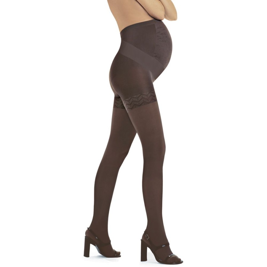 Solidea Maternity Tights | Graduated Compression Maternity Tights 140 Den Opaque Wonder Model Maman 140 Opaque