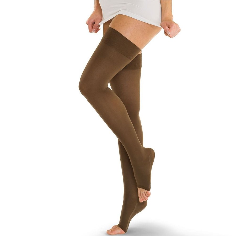 Solidea Stockings For Suspenders (Ccl 1-2) | 2Nd Therapeutic Class Stockings For Suspender Open Toe Catherine Ccl. 2 Punta Aperta