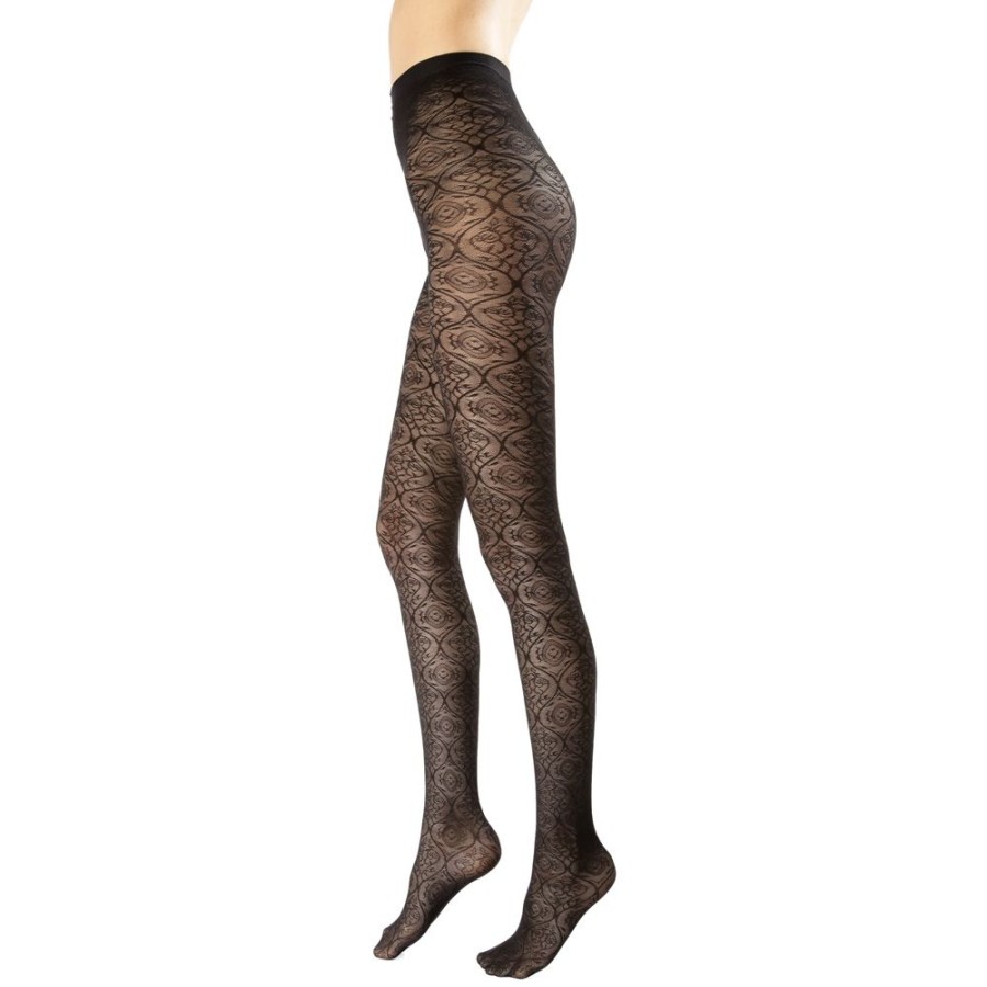 Solidea Support Tights (30 - 140 Den) | Lace Tights With Graduated Compression Chantal 70 Lace