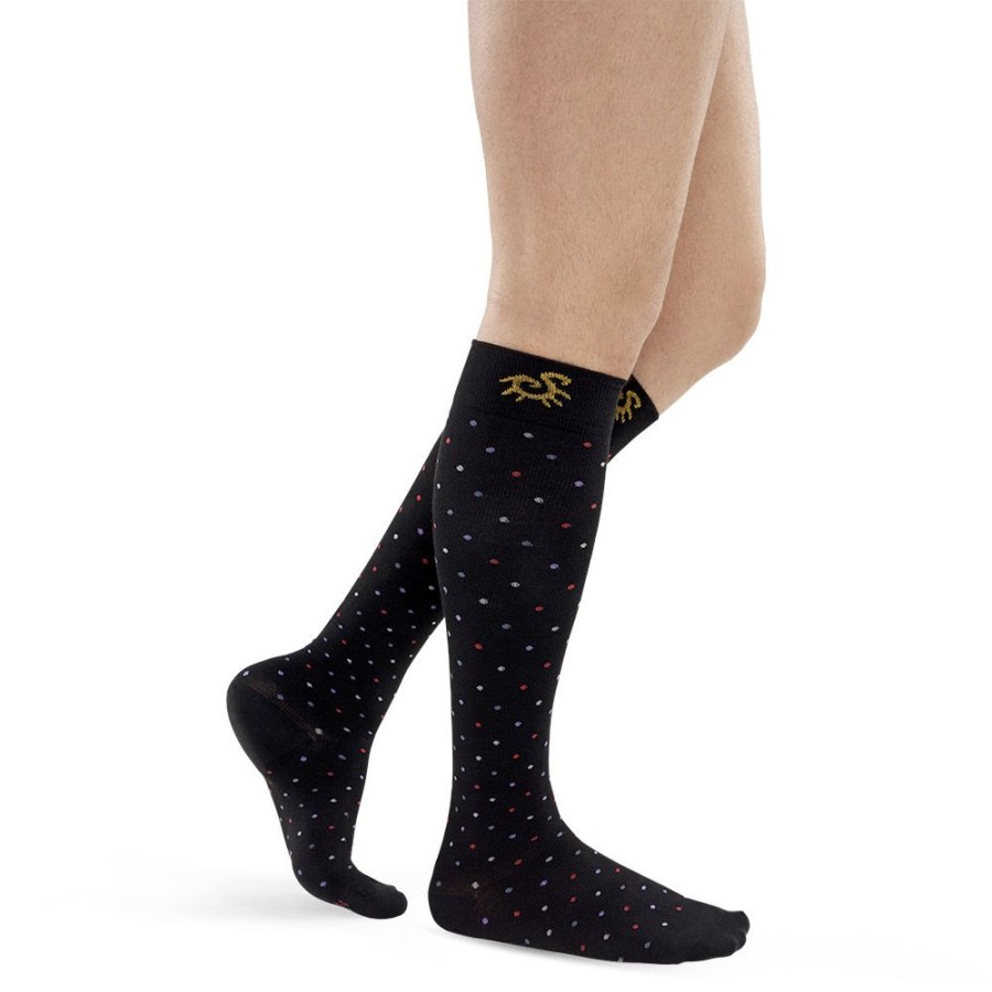 Solidea Knee Highs For Man | Socks For You Bamboo Pois