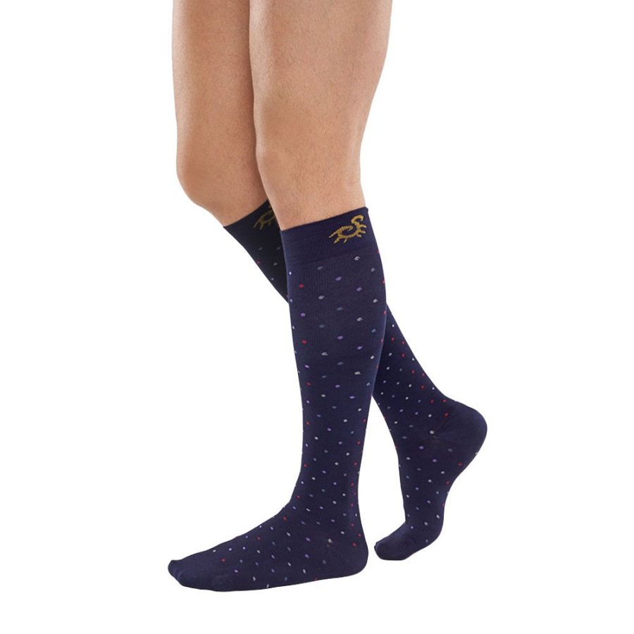 Solidea Knee Highs For Man | Socks For You Bamboo Pois