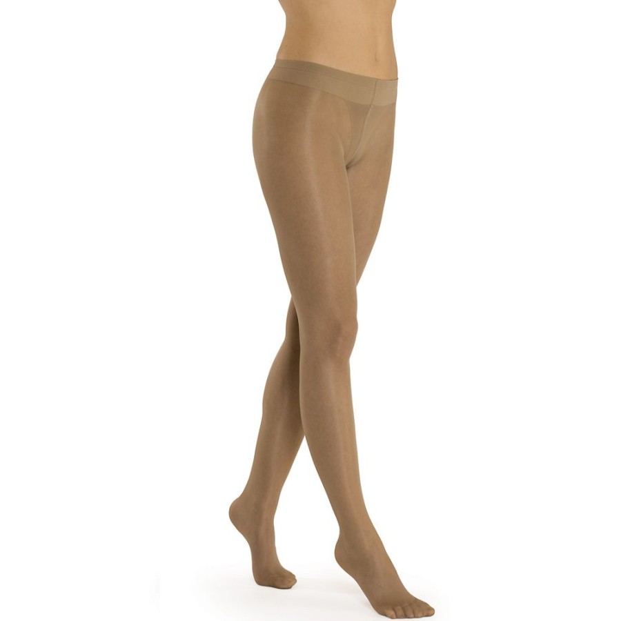 Solidea Support Tights (30 - 140 Den) | Graduated Compression Low Waist Pantyhose Vanity 30 Sheer