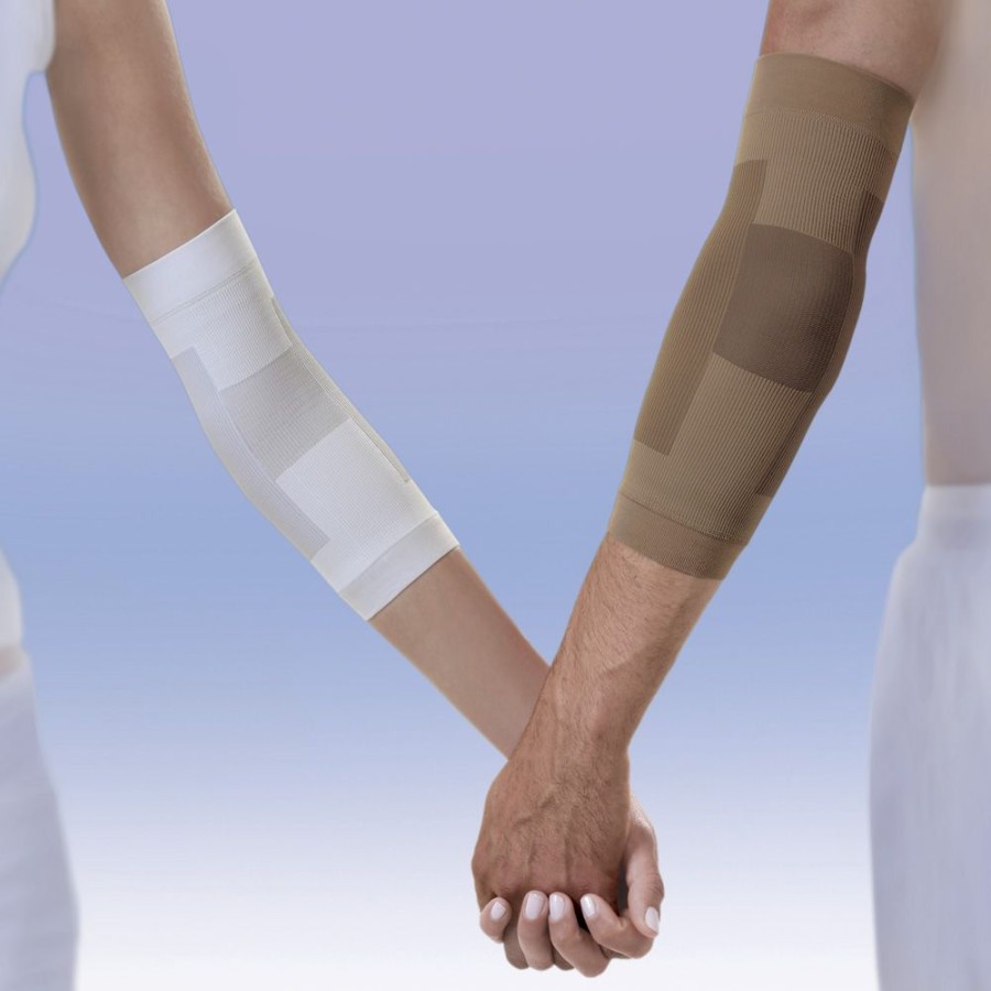 Solidea Orthopedic Supports | Graduated Compression Elbow Support With Silver Ion Silver Support Elbow